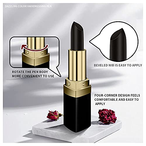 Lápiz para raíces color instantáneo negro 3.8g miniatura 3