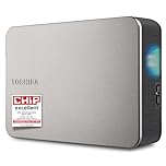 Toshiba Canvio Flex 4TB – Portable 2.5’’ External Hard Drive (HDD) for Mac, Windows PC, Smartphone and Tablet Use, Compatible with Most USB-C and USB-A Devices, Warm Silver (HDTX240ESCCA)