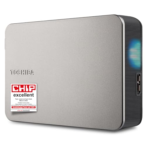 Toshiba Canvio Flex 4TB Portable External Hard Drive Silver
