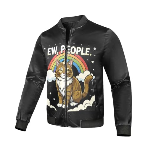Chaqueta impermeable para hombre cortavientos ligero plegable casual urbano talla S gatos 3