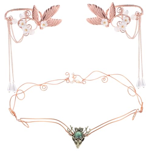 Boucles d'oreille clip non percé manchettes d'oreille couronne femmes