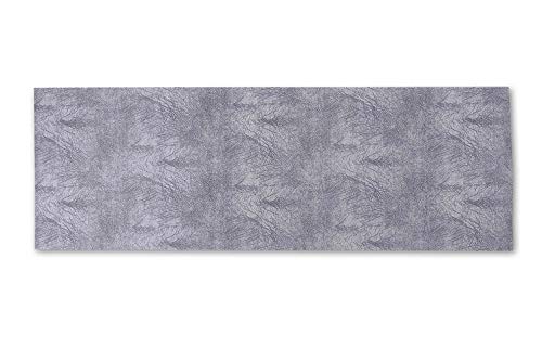 Home Life Alfombra vinílica de Cocina Lavable y Antideslizante Fabricada en Italia | Alfombra Rectangular de PVC Antimanchas, Interior y Exterior | Alfombra pasillera de un Color (Gris, 52X180)