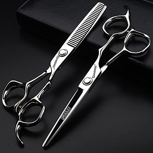 Ciseaux de coupe de cheveux 6 pouces kit de ciseaux de coiffure professionnels - 7