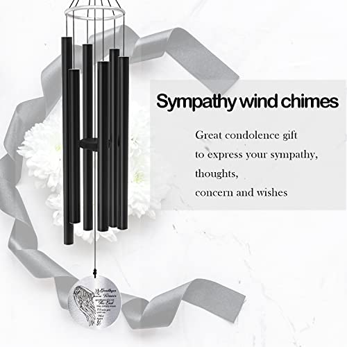Image of ASTARIN Personalized 30 inch Bereavement Wind Chimes for Outside, Memorial Gift in Remembrance of a Loved One, Sympathy Gift for Loss of Mother Father Husband, Garden Patio Decor