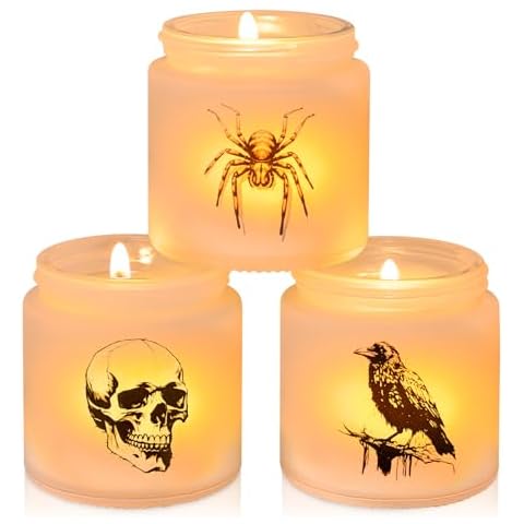 Homslover Halloween LED Lavender Scented Candles Cover