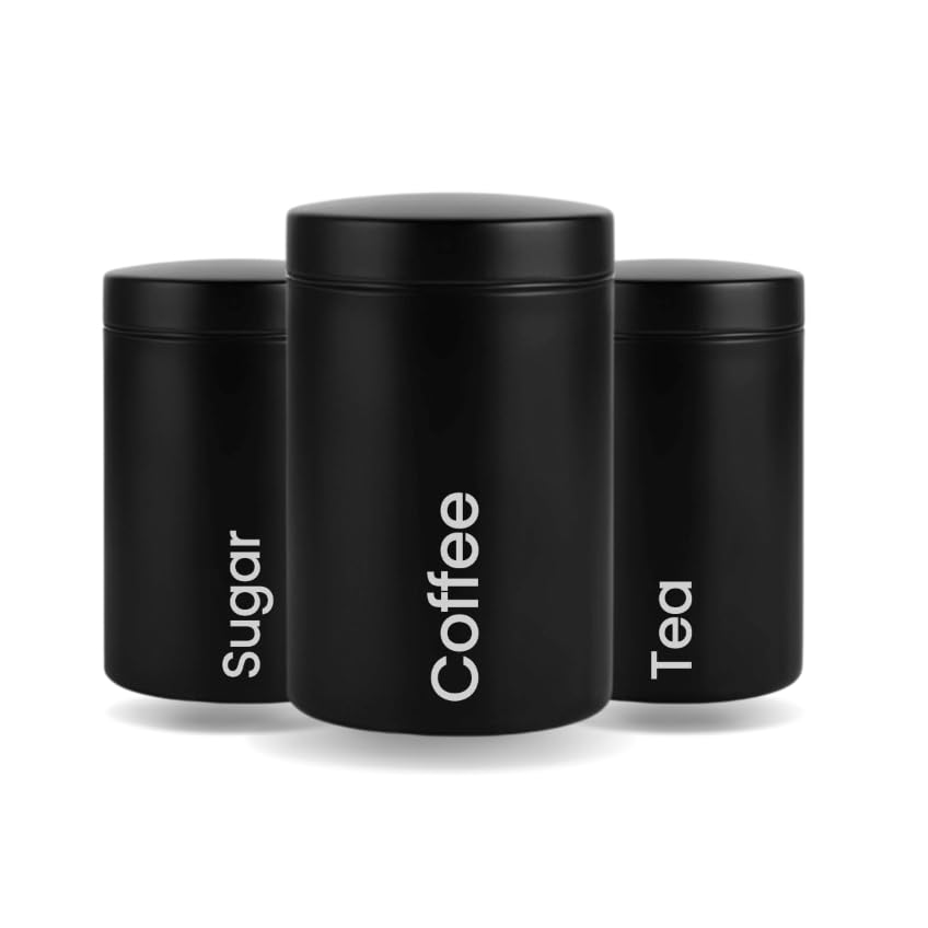 Lallisa 3 Pcs Stainless Steel Kitchen Canister 62 Fl Oz With Airtight Clear Clamp Lid, Metal Food Storage Container Set For Coffee Bean Ground Coffee Flour Sugar Spice Tea Cereal Snack - View #5
