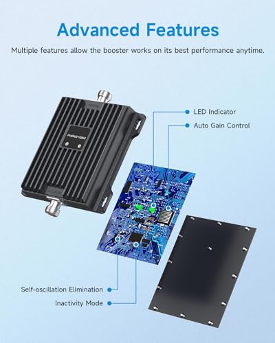 Phonetone PTE-L65VA-PYW-2 Cell Phone Signal Booster For Verizon And At&T | Up To 4,500 Sq Ft | Boost 4G Lte 5G Signal thumb #3