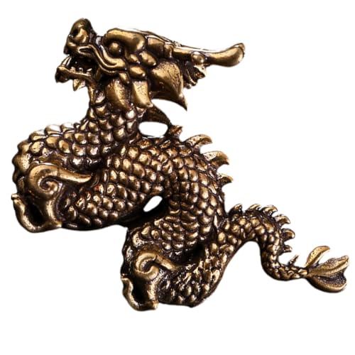 Décoration décorative pour tableau de bord figurine dragon laiton