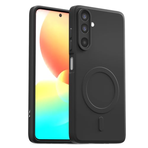 Image of Pikkme Back Cover for Samsung Galaxy A27 5G Soft Matte Silicone Mag-Safe Design (Mag-Safe Not Support) Camera Protection | Slim Fit Bumper Cover (Black)