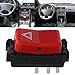 Warning Flasher Switch, Warning Hazard Light Emergency Flasher Switch 1248200110 Red Replacement for W124 W201 W202