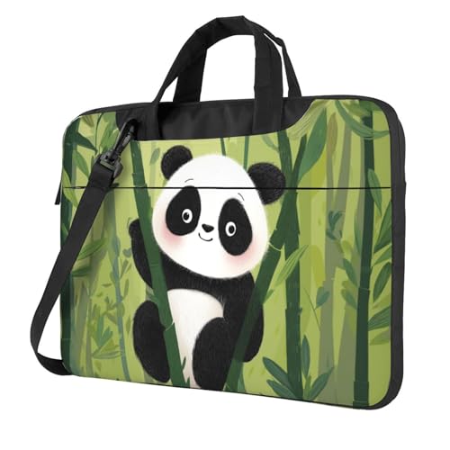 Bolsa para portátil impermeable Panda Forest 14" miniatura 1