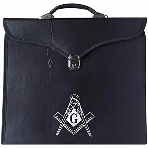 Master Mason Blue Lodge Leather Provincial Apron Case - Multiple Colors & Sizes2