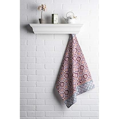 Maison d' Hermine Fair Isle 100% Baumwolle Set von 3 Multi-Purpose Küchenhandtuch | Bar Handtücher | Thanksgiving/Weihnachten (50cm X 70cm) – Bild 8