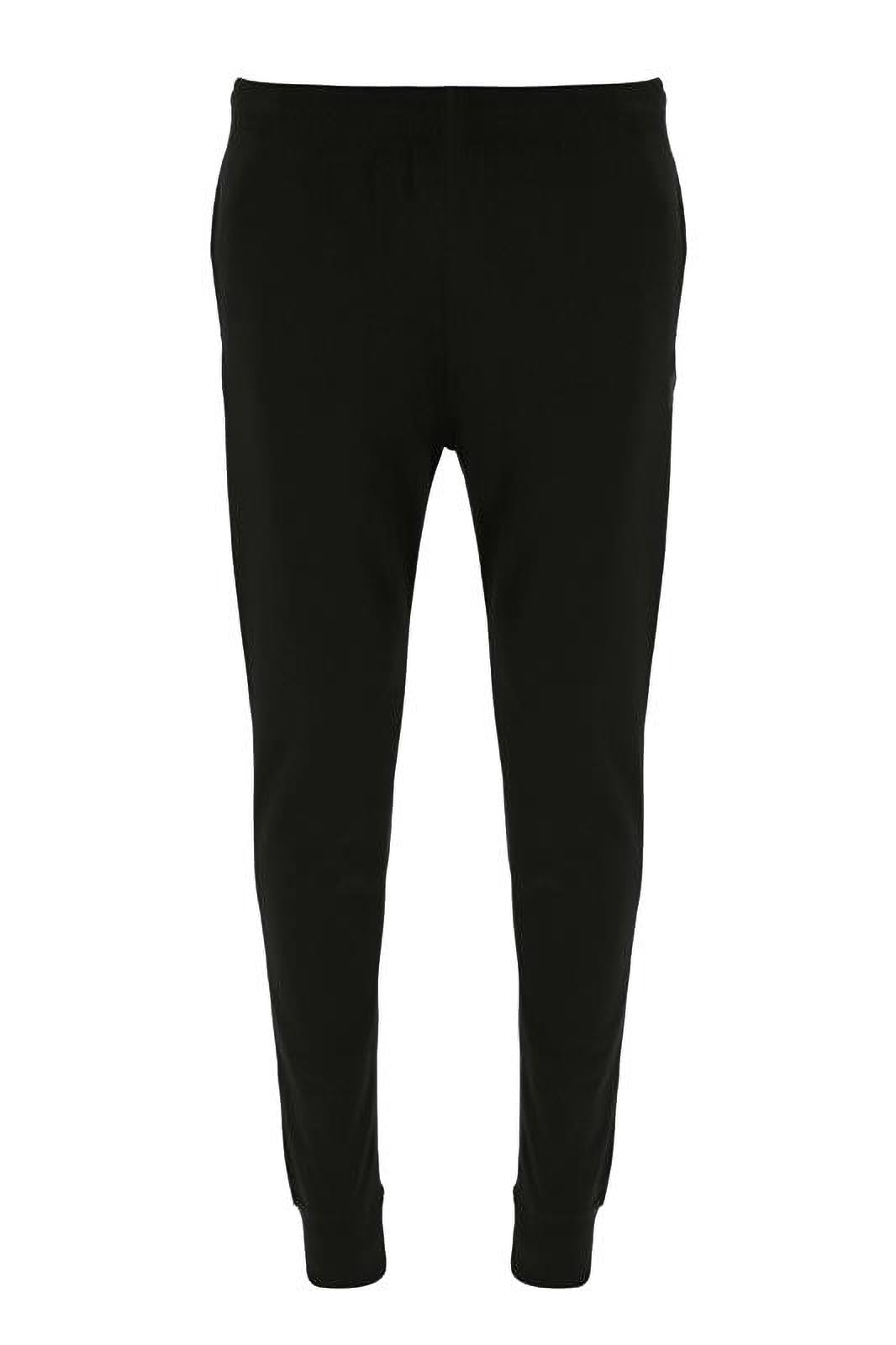 Russell Athletic Mens Cuffed Slim Fit Compression Pants, Black, XL EU