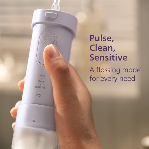 Image of Philips Sonicare ProtectiveClean 5300 Electric Toothbrush & Flosser Bundle | 700% More Plaque Removal, Pressure Sensor, 3 Brush Settings, 2-Minute Guided Timer, Includes Travel Case, Black, BD2001AZ