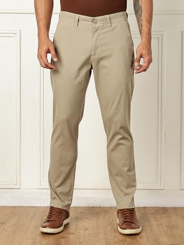 Image of Thomas Scott Men's | Solid | Regular Fit | Premiun Cotton | 4 Pocket | Formal wear Trouser | Casual Chino | Pants for Men