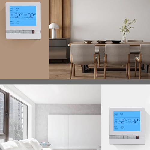 Termostato preciso con pantalla LCD para gestionar la temperatura de calefacción por suelo 4