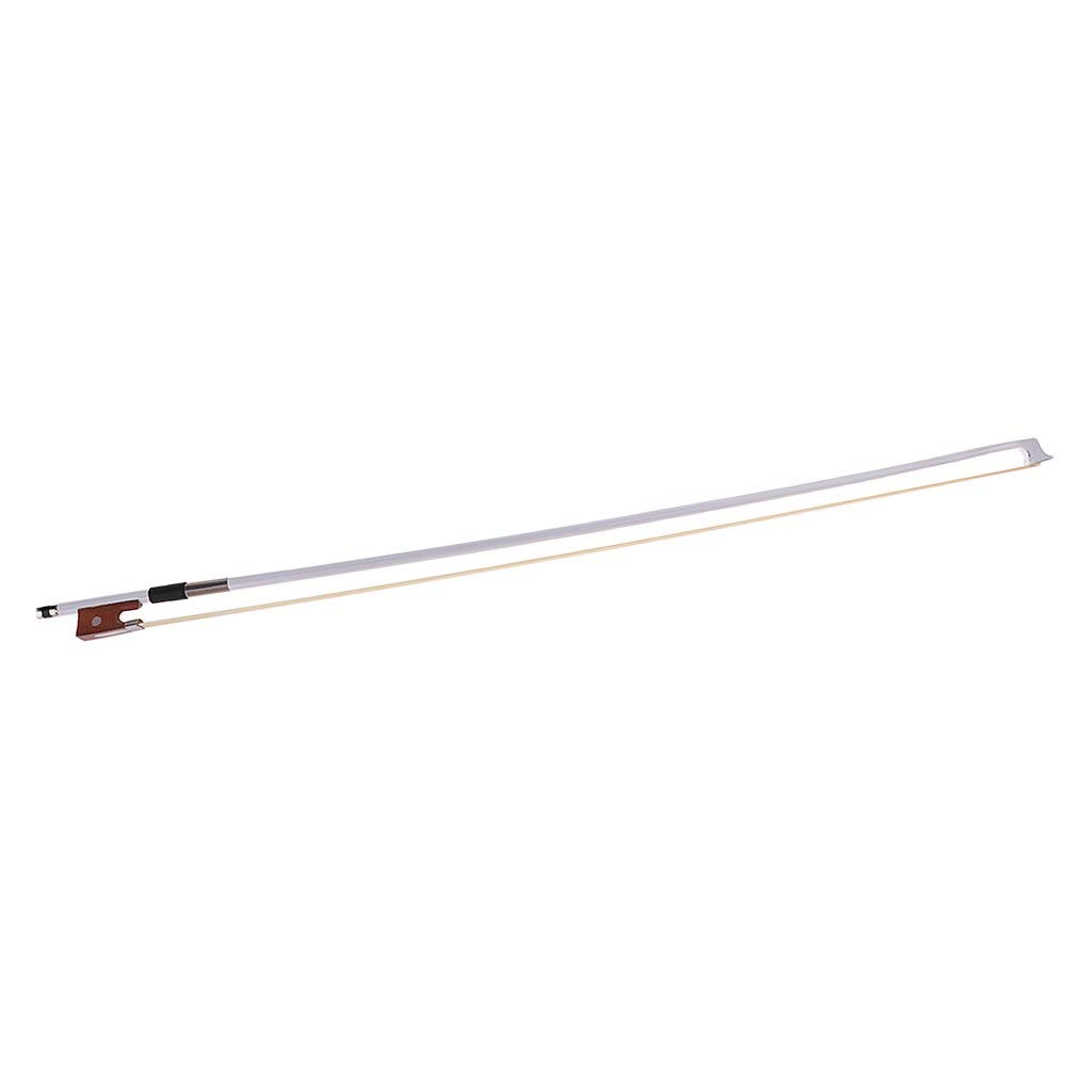 Violin Parts 4/4 Size Horsehair Violin Bow Wood Stick for Violin Fiddle Player White