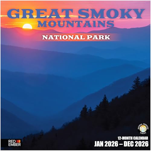 RED EMBER Great Smoky Mountains National Park 2026 Wall Calendar