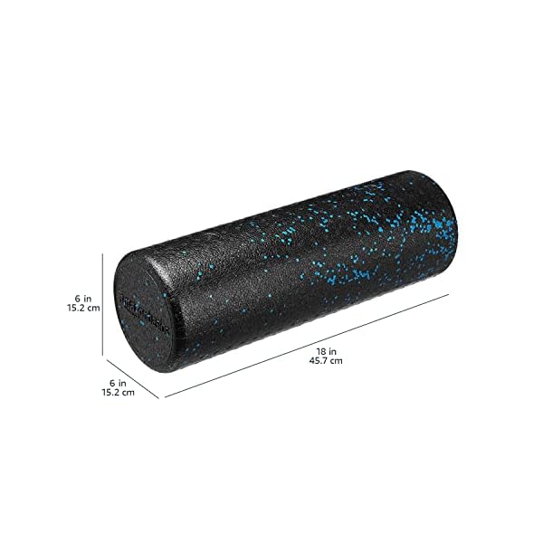 Amazon Basics High Density Foam Roller for Exercise and Recovery, 18 Inches, Blue Speckled - Image 5