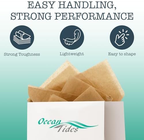 Miniatura 3 de Ocean Tides 100 hojas (14 x 20 pulgadas) de papel de regalo de Navidad, papel de seda de regalo a granel para manualidades, cumpleaños y vacaciones,