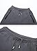 YSENTO Men Hiking Pants Breathable Sports Sweats Running Pants Zipper Pockets Dark Grey Size M