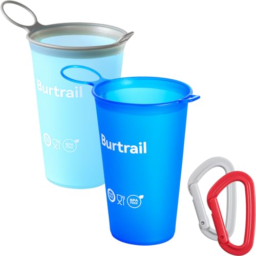 Burtrail Collapsible Cup Foldable Running Water Cup,200 ml/6.8 fl oz-2Packs Color Mixing Protable