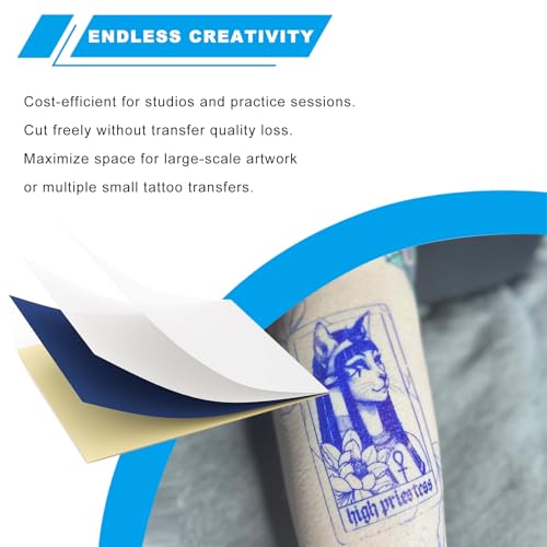 Papier transfert tatouage 100 feuilles pour tracé précis A4 - 7