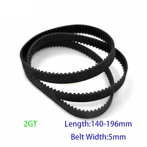 Courroie distribution 2GT caoutchouc robuste boucle fermée 196mm pour axe GT2 - 3