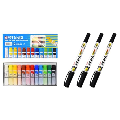 Amazon.co.jp: 【セット買い】サクラクレパス 絵の具 マット水彩 ポリ
