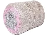 Acrylic yarn cake, Big roll, Ombre Effect, Hand Knitting, Crocheting, Knitting Yarn for Machine Knitting, Multicolor, 15 ounces / 2187 yards (110) (138)