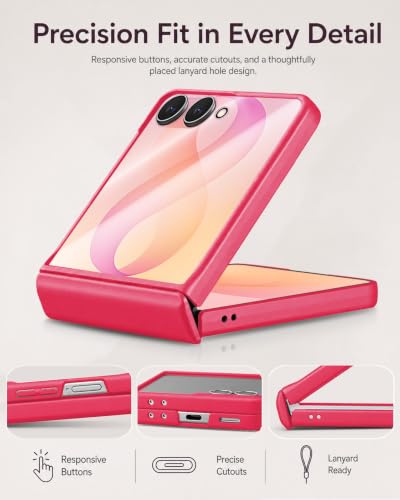 Image of STORMTAL for Samsung Galaxy Z Flip 8 Case, Hinge Protection, Built-in Screen Protector, Wireless Charging, Shockproof, Slim Rugged Phone Protective Case for Galaxy Z Flip 8