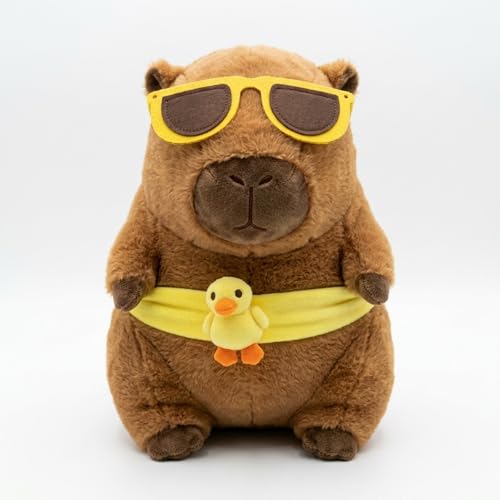 Image of Flufies Plush Soft Toys for New Born Baby and Baby Boy - Soft and Easy Wash Plush - Huggable Plush Toys for Girls and Boys - Soft Toy for Home Decor (Beach Capybara)