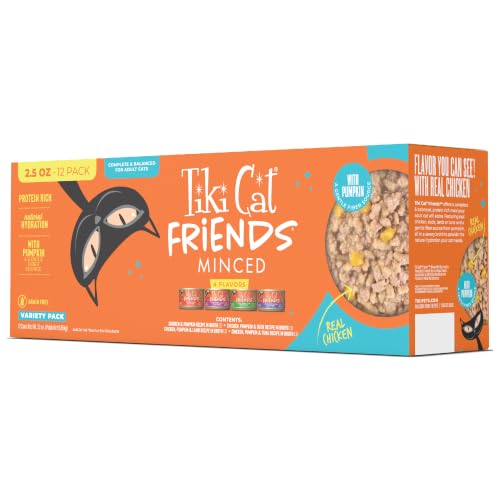 Tiki Cat Friends Wet Cat Food, Chicken Variety Pack, 2.5 oz. Can, 12 Count - image 1