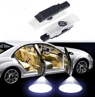 Duleutgnu Car Door Lighting Welcome Logo Definition Car Decoration 3D Emblem Accessories For Fiat