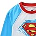 WARNER BROS Superman Boys UPF 50+ Rash Guard and Swim Trunks Shorts Swimwear Set Swimsuit for Toddler and Big Kids Blue