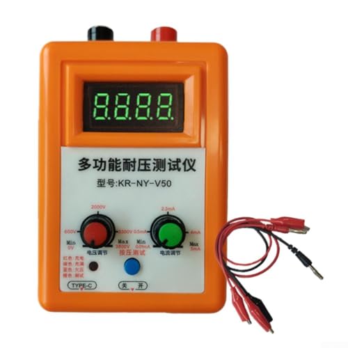 Zeroupshop Probador de alto voltaje MOSFET e IGBT DC, salida ajustable 0-3700V, precisión de visualización del 0.1%, voltaje/corriente constante, para diodos, transistores, SCR, lámparas CCFL, puerto