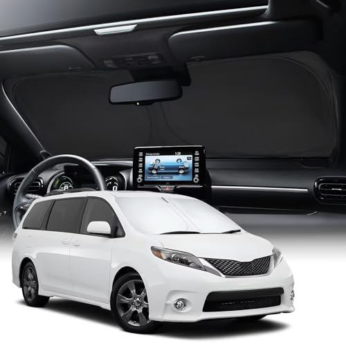 Protection solaire intérieure automobile haut de gamme pour Toyota Sienna