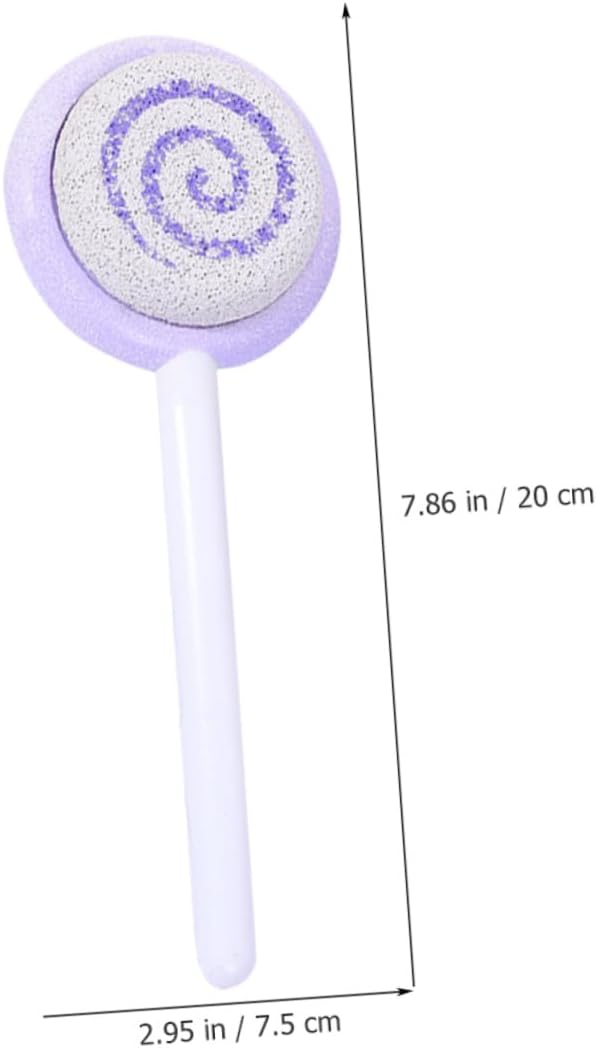 OSALADI 4pcs Double Sided Foot File Calluses Remover with Handle Pumice Stone for Pedicure Dead Skin Removal Suitable for Home and Professional Foot Care