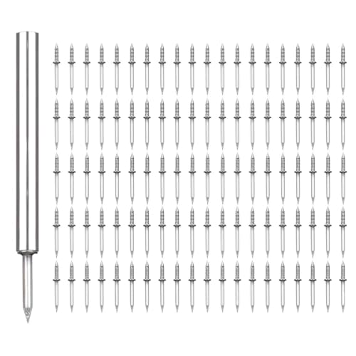 Clavos para zócalo con doble cabeza 600 piezas, resistentes y robustos para uso en interiores en molduras de madera sólida miniatura 1