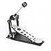 Single Bass Drum Pedal Chain Drive Kick Beater Stable Footboard Design Durable Metal Construction for Drum Kit Performance Practice Studio Recording Replacement Use
