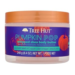 Tree Hut Pumpkin Pop Whipped Shea Body Butter | Long-lasting Hydration Leaves Skin Feeling Soft & Moisturized | Limited Edition Fall | Nourishing Essential Body Care | 8.4 fl oz.