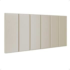 Cabeceira Painel Suspensa Julia Estofada Suede Para Cama de Casal 1,40 (Areia) - Lojas RPM