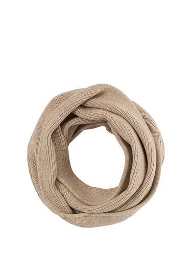 TOM TAILOR Damen 1048060 Loop-Schal aus Rippstrick, 38230-Boucle Beige Melange, One Size TOM TAILOR Damen 1048060 Loop-Schal aus Rippstrick, 38230-Boucle Beige Melange, One Size