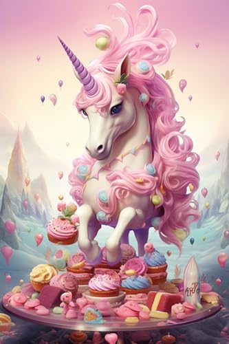 moreno-mata IA Unicornio Poster A3 Laminas Decorativas Pared Cuadros Decoracion Salon Modernos Regalos Originales para Hombre y Mujer