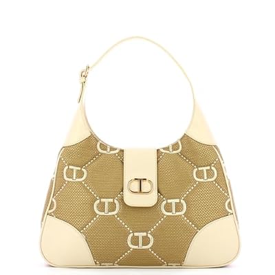 Twinset HOBO "PALERMO" CON RICAMO OVAL T Art. 241TB7212