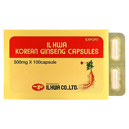 Ilhwa Korean Ginseng Capsules, 500 mg, 100 Capsules