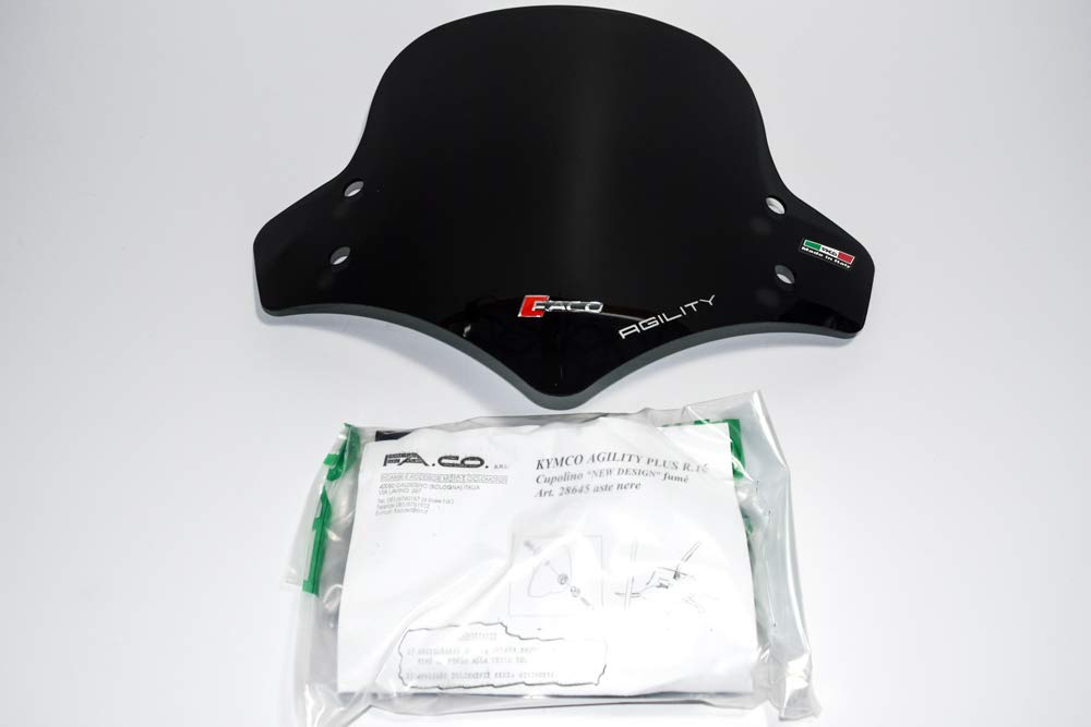 KYMCO AGILITY R16 + PLUS CODE2 Dark Smoked Windscreen