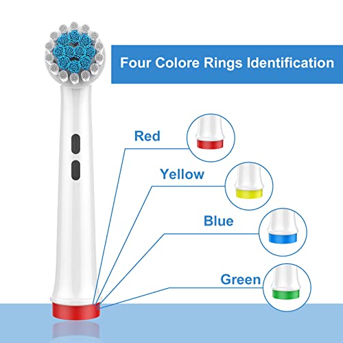 Replacement Toothbrush Heads For Oral-B, 4 Count Replacement Heads Compatible With Oral B Braun Electric Toothbrush #TOP2