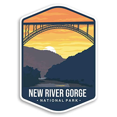 Image of New River Gorge National Park Sticker Decal Notebook Car Laptop 4 inchx5.5 inch (Color)